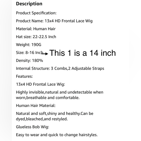 HUMAN HAIR 13x4 HD Lace Front Wig 180% Density Straight Bob 613 Frontal Lace - Picture 6 of 11